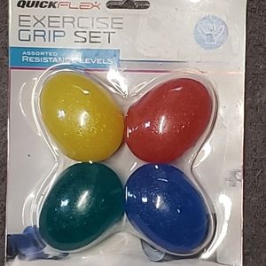QUICK FLEX EXERCISE GRIP SET. DIFFERENT COLORS, ASSORTED LEVELS.